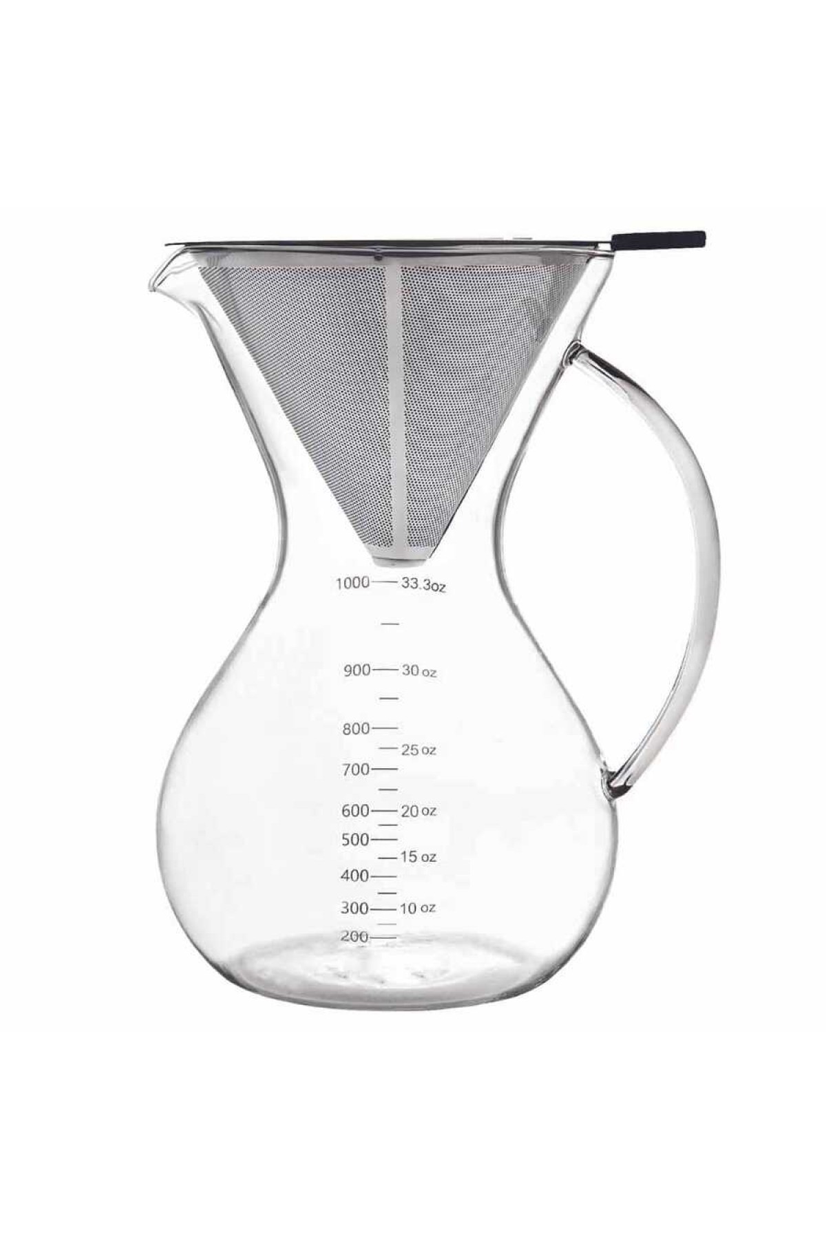 Cam Kahve Demleme Filtreli 1000 Ml (CK-1000)