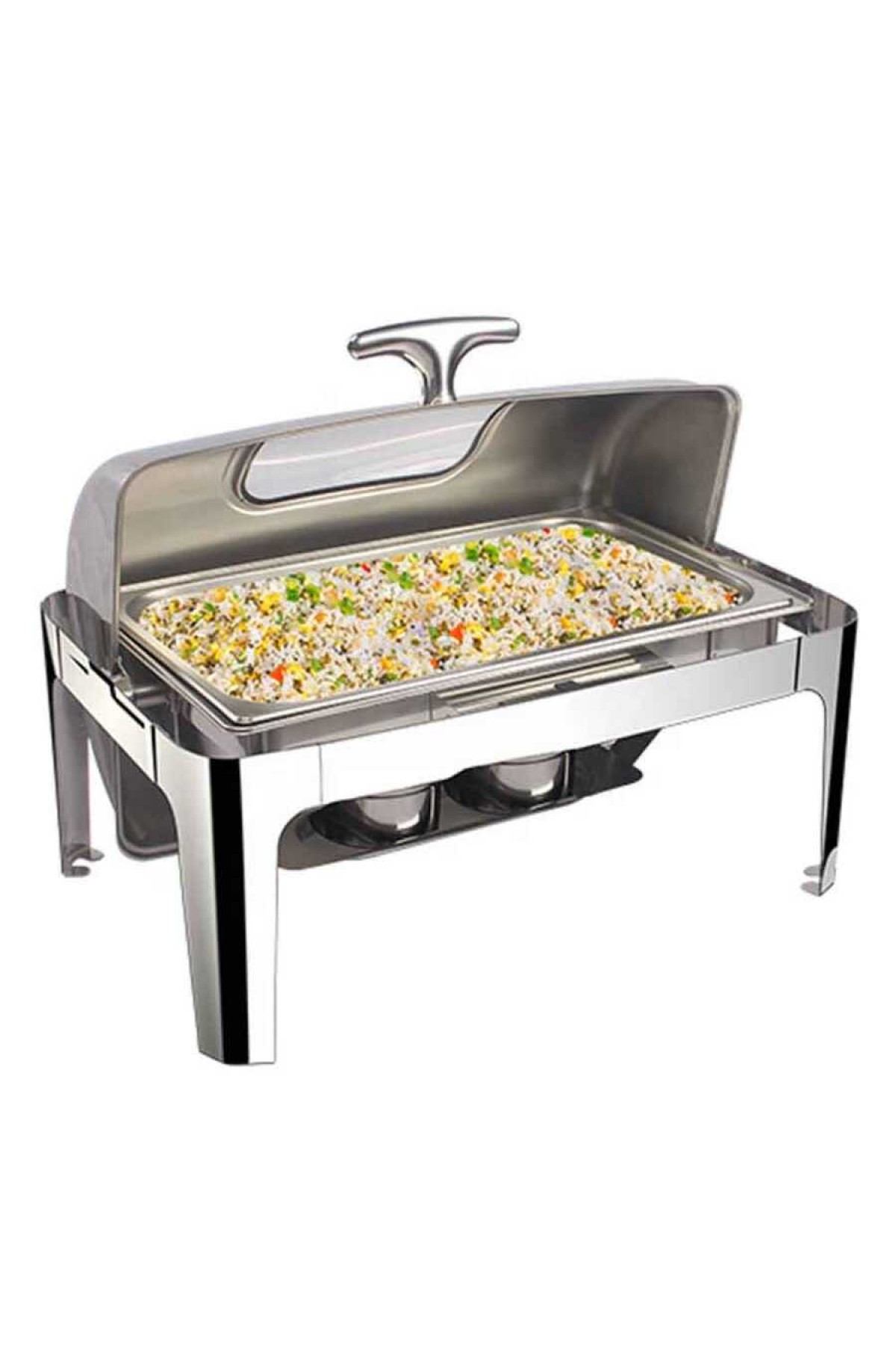 Chafing Dish Roll Top Camlı 9 L (CDR-9C)