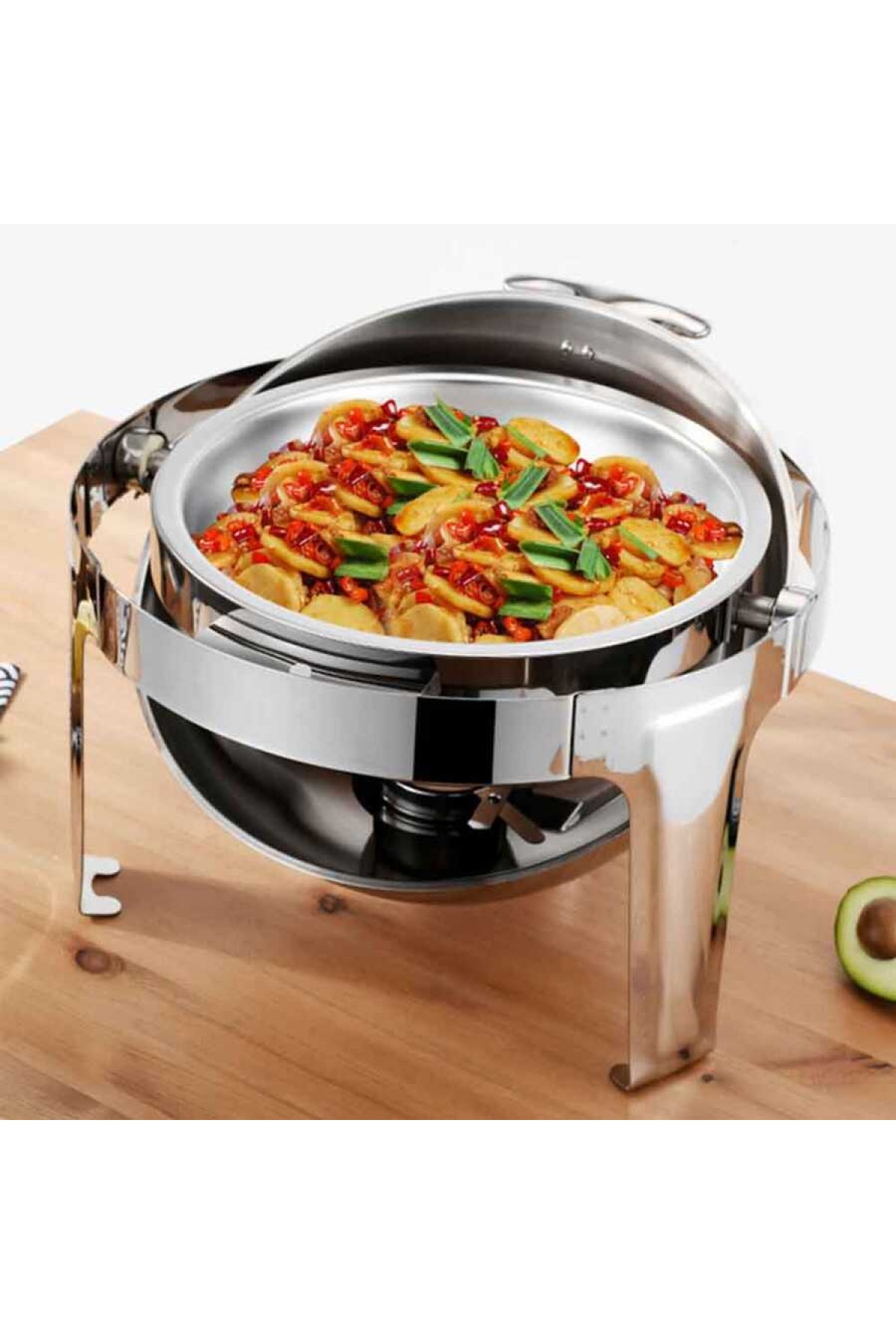 Chafing Dish Roll Top Yuvarlak 6 L (CDC-6)