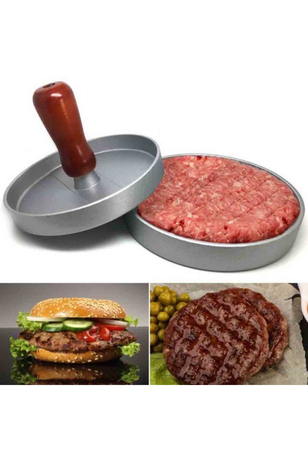 Hamburger Pressi Alüminyum 12 Cm (HPR-12)