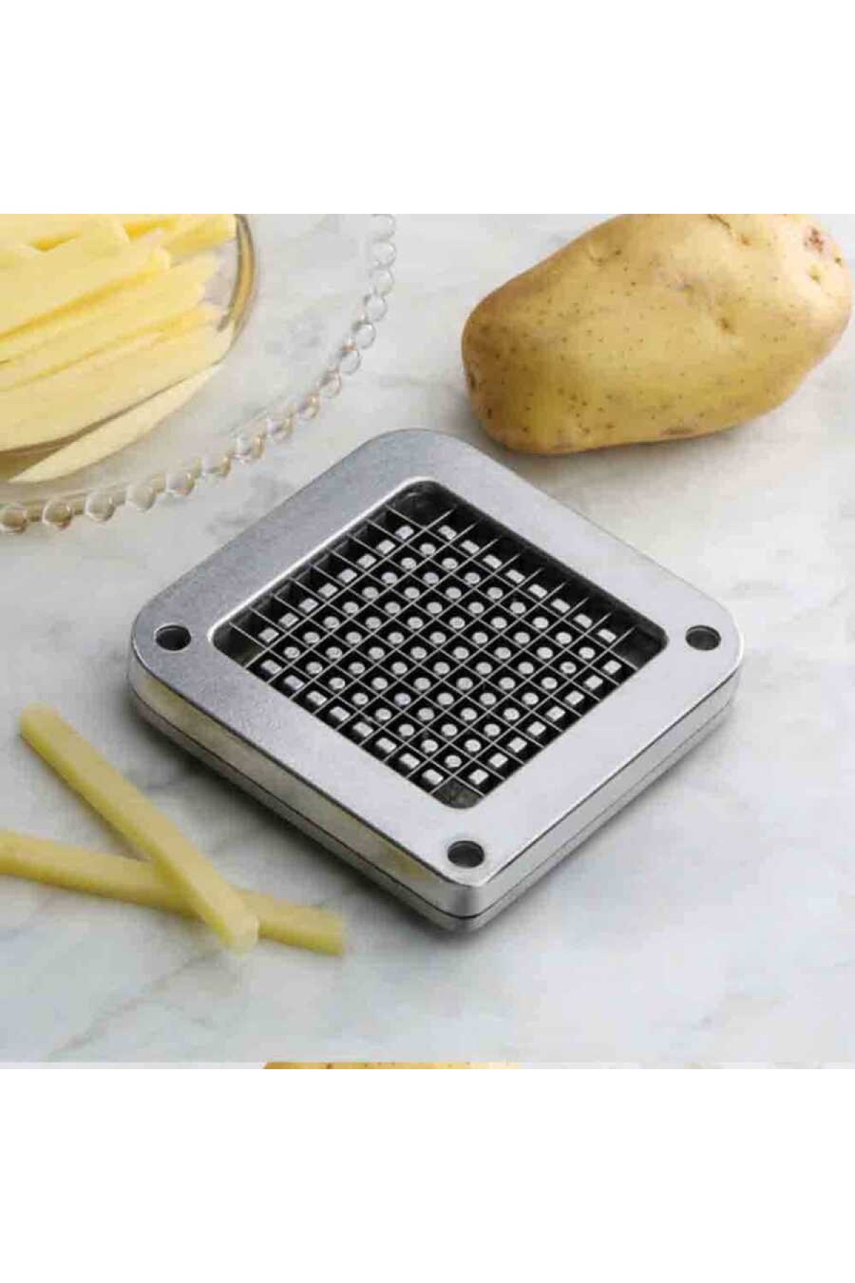 Patates Dilimleme Makinesi - 100 Dilim 7x7mm Bıçak (DL-11)