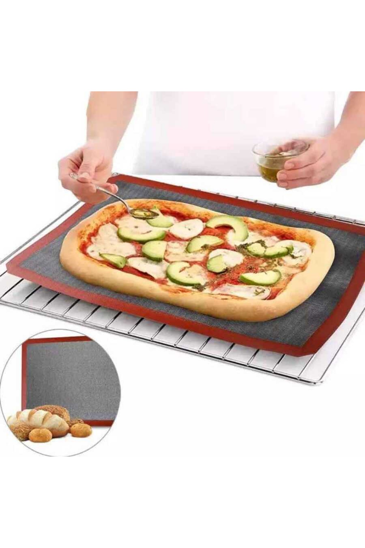 Silikon Delikli Mat 40x60 Cm (SDM-64)
