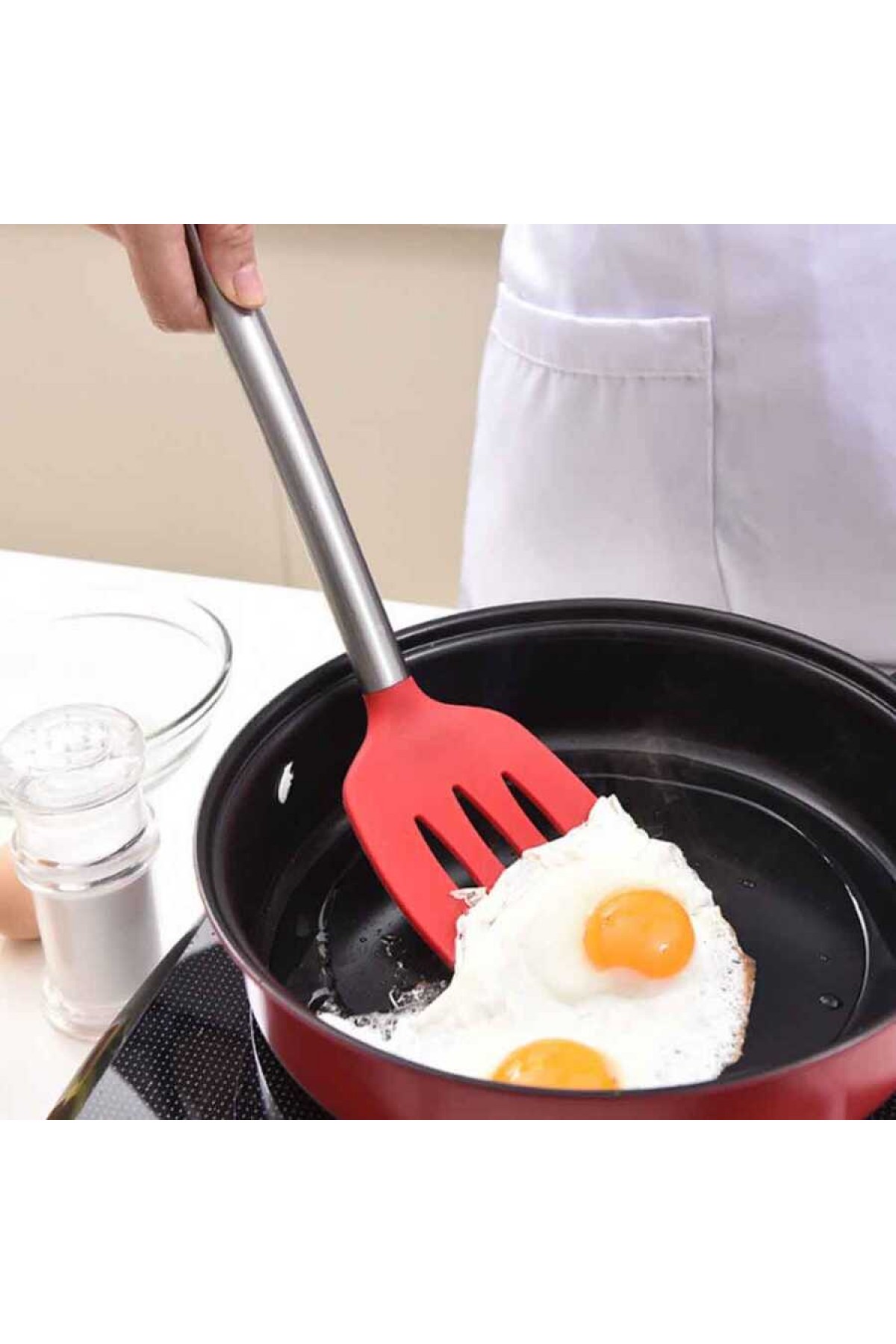 Silikon Spatula Kırmızı (SS-35K)