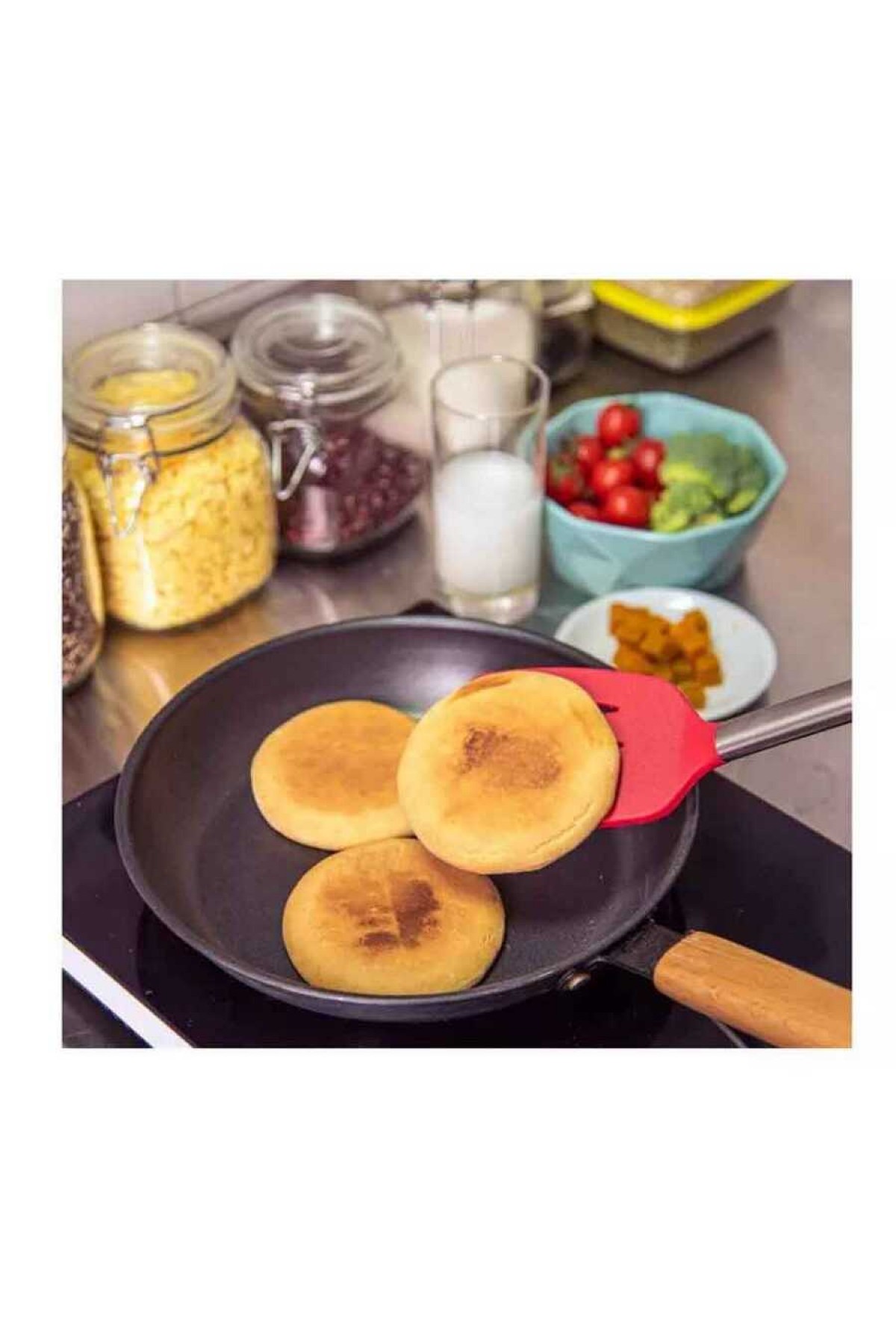Silikon Spatula Kırmızı (SS-35K)